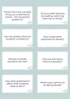 Vista previa - Juegos / Gamificación - Conversation Questions - School, Education and Career Plans - página 3