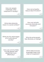 Vista previa - Juegos / Gamificación - Conversation Questions - Social Groups and Minorities - página 3