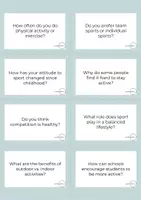 Vista previa - Hojas de trabajo - Conversation Questions - Sports and Leisure Activities - página 1