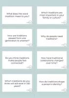 Vista previa - Hojas de trabajo - Conversation Questions - Tradition and Change - página 1