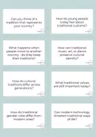 Vista previa - Hojas de trabajo - Conversation Questions - Tradition and Change - página 2