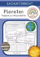 Vorschau - Arbeitsblätter - Planeten und Sonnensystem - Flipbook zur Wissenskartei - Deckblatt