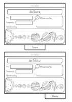 Vorschau - Arbeitsblätter - Planeten und Sonnensystem - Flipbook zur Wissenskartei - Seite 2