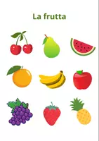 anteprima - Materiale di supporto/inclusione - La frutta - Pagina di copertina