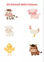 anteprima - Materiale di supporto/inclusione - Gli Animali della Fattoria - Pagina di copertina