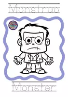 Vista previa - Manualidades / Dibujos para colorear - Spooky Words! Vocabulario de Halloween - página 3