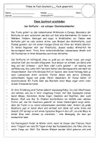 Vorschau - Stundenentwürfe - Probearbeit: "Der Rotfuchs" - Sachtext erschließen und Informationstext schreiben - Seite 1