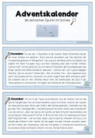 Vorschau - Unterrichtsreihen - Adventskalender: seltsame Spuren im Schnee (24 Kapitel) - Seite 1
