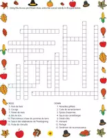 Aperçu - Jeux - French Thanksgiving Crossword Mots Croisés Bundle 6 Puzzles - Page 2