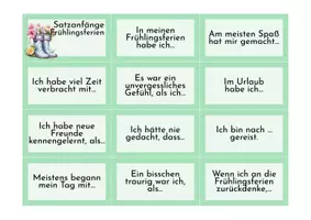 Vorschau - Poster - Ferien Satzanfänge: Schreibhilfe - Seite 3