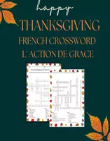 Aperçu - Jeux - French Thanksgiving Crossword Mots Croisés Bundle 6 Puzzles - Page de couverture