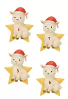 Vorschau - Mal- und Bastelvorlagen - Alpakaklasse Motiv für Adventskalender - Seite 2