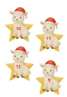 Vorschau - Mal- und Bastelvorlagen - Alpakaklasse Motiv für Adventskalender - Seite 3