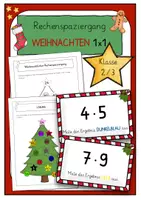 Vorschau - Arbeitsblätter - Rechenspaziergang Weihnachten kleines 1x1 für Klasse 3 - Deckblatt