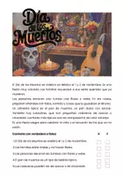 Vorschau - Arbeitsblätter - Arbeitsheft- Día de los muertos - Deckblatt