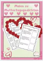 Vorschau - Stundenentwürfe - Malen zu Muttertagsgedichten - Deckblatt