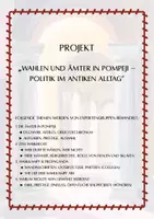 Vorschau - Unterrichtsreihen - Projekt: Wahlen in der Antike (Beispiel Pompeji) - Seite 1