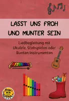 Vorschau - Stundenentwürfe - Lasst uns froh und munter sein - Liedbegleitung ~ Grundschule Musik Weihnachten - Deckblatt