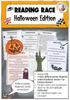 Vorschau - Arbeitsblätter - Reading Race Halloween Englisch Sek I Lesekompetenz - Deckblatt