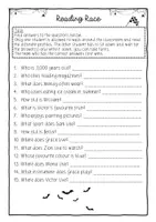Vorschau - Arbeitsblätter - Reading Race Halloween Englisch Sek I Lesekompetenz - Seite 3