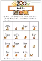 Vorschau - Arbeitsblätter - DaZ: Zootiere - Übungen, Spiele, Rätsel & Malaufgaben - Seite 3