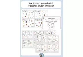Vorschau - Spiele - Buchstabenkartei: 44 Anlaute einkreisen - Deckblatt