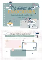 Vista previa - Refuerzo / NEE / Materiales de apoyo - Diario de emociones, gratitud y pensamientos positivos - Portada