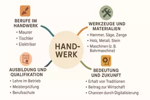 Vorschau - Arbeitsblätter - Arbeitsblätter mit Dialog zum Thema "Handwerksberufe" + Mindmap + Infografik - Seite 3