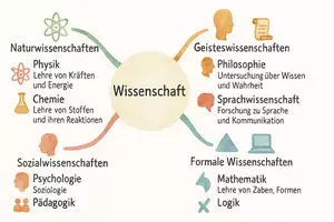 Vorschau - Arbeitsblätter - AB mit Fragen zum Thema "Wissenschaft" + Lösungsblatt + Mindmap + Infografik - Seite 2