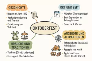Vorschau - Arbeitsblätter - Lernposter + AB mit Fragen zum Thema "Oktoberfest" + Lösungsblatt + Mindmap + Infografik - Seite 3