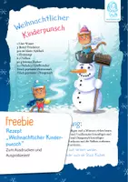 Vorschau - Mal- und Bastelvorlagen - Freebie: Weihnachtlicher Kinderpunsch zum Ausdrucken - Deckblatt