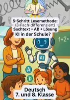Vorschau - Arbeitsblätter - Künstliche Intelligenz in der Schule | Sachtextanalyse - Deckblatt