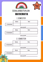 Vorschau - Anderer Materialtyp - Schularbeitenübersicht für Deutsch und Mathematik - Seite 3