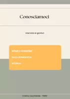 anteprima - Schede informative - Questionario genitori - Pagina di copertina