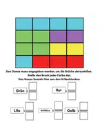 Vorschau - Stationenlernen - bruchrechnen einführung -Übungen zur Bruchrechnung Klass 5 - Seite 3