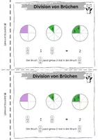 Vorschau - Unterrichtsreihen - Arbeitsheft Brüche TeilV - Division - Seite 3