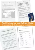 Vorschau - Arbeitsblätter - Nachhaltige Mode vs. Fast Fashion (Buch-Begleitmaterial) - Deckblatt