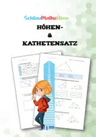 Vorschau - Arbeitsblätter - Höhen- & Kathetensatz – Übungsblatt mit Lösungen - Deckblatt