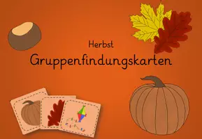 Vorschau - Fördermaterial/Inklusion - Gruppenfindungskarten Herbst - Deckblatt