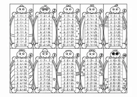 Vorschau - Mal- und Bastelvorlagen - Einmaleins Fächer inkl. Poster, SCHILDKRÖTEN-Klasse, Multiplikation - Seite 3