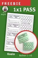 Vorschau - Mal- und Bastelvorlagen - FREEBIE Einmaleins Pass, KOALA-Klasse, Reihen 1–10 - Deckblatt
