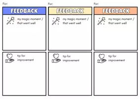 Vorschau - Arbeitsblätter - Feedback-Karten Magic Moment & Tip: schnelles, wertschätzendes Feedback im Englischunterricht - Seite 1