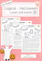 Vorschau - Arbeitsblätter - Logical - Lesen und Malen - Halloween - 3./4. Klasse - Deckblatt