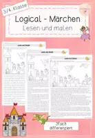 Vorschau - Arbeitsblätter - Logical - Lesen und Malen - Märchen - 3./4. Klasse - Deckblatt
