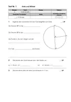 Vorschau - Test - Test_Kreis und Winkel zeichnen und messen_Klasse 6 - Deckblatt