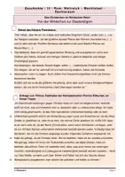 Vorschau - Arbeitsblätter - Römisches Reich: das Christentum - Deckblatt