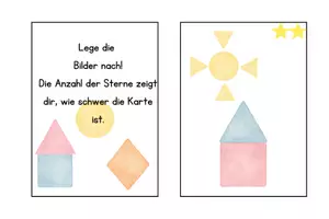 Vorschau - Bildkarten - Materialpaket Geometrie; Legebilder+ Wortschatzkarten - Seite 1