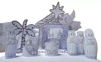 anteprima - Materiale interattivo - 🎄 Presepe di Carta 3D – Un’attività didattica creativa per il Natale - Pagina 3