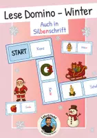 Vorschau - Spiele - Winter Domino - Wörter lesen - Leseverständnis - Deckblatt