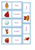 Vorschau - Spiele - Winter Domino - Wörter lesen - Leseverständnis - Seite 2